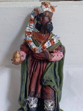 Vintage K's Collection Wisemen Christmas Holiday Nativity Figurine 4.75" Decor